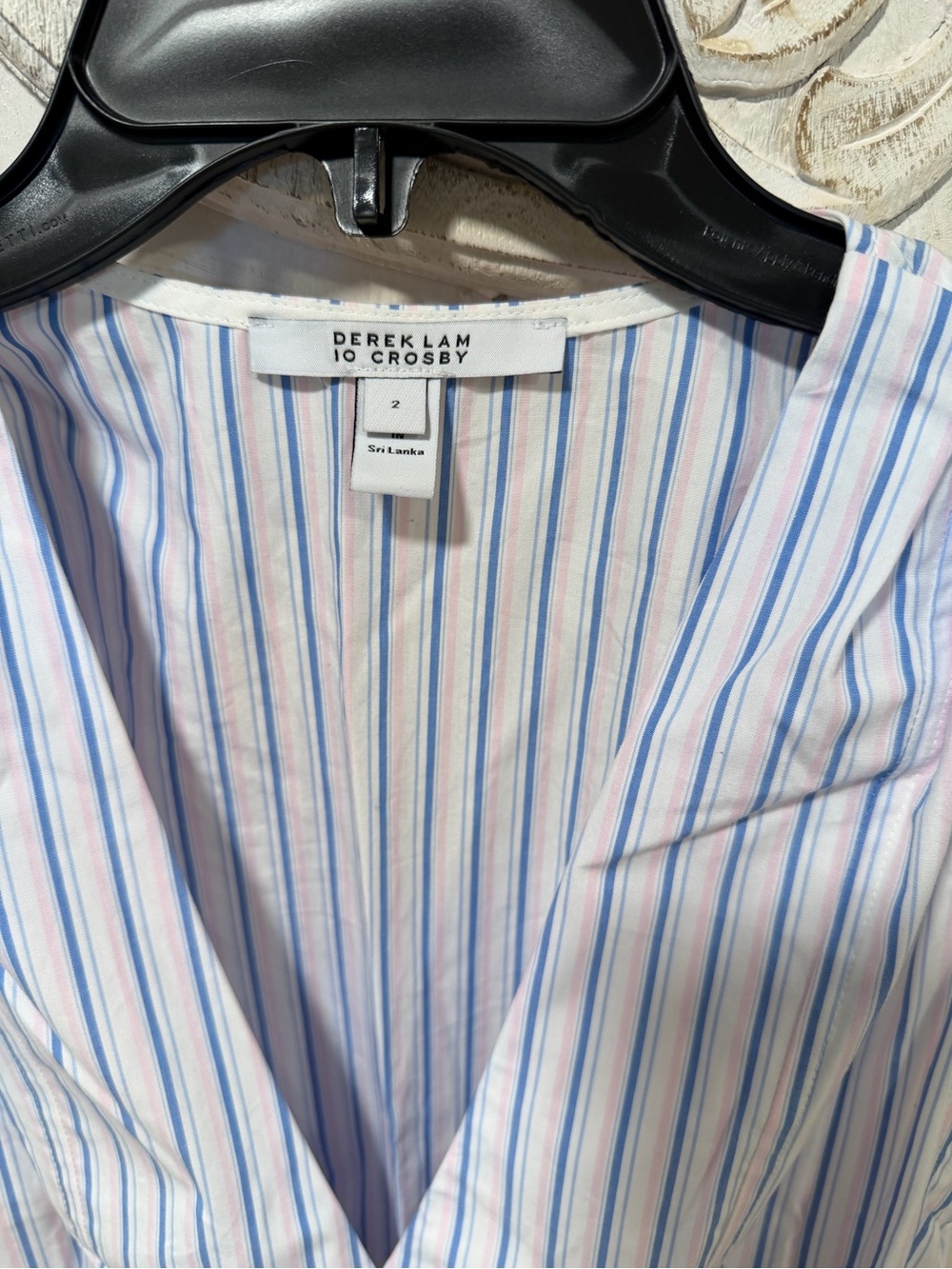 10 Crosby Derek Lam Pink & Blue Striped Dress Shirt